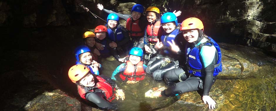 Canyoning is our most popular activity, come and get involved, there's even a natural jacuzzi!