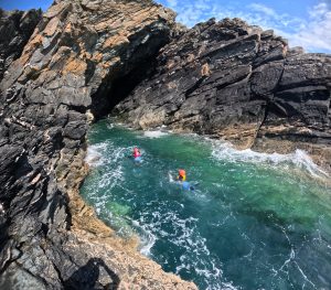 Entering The Cave Coasteering