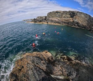 Coasteering on Anglesey in the Sun